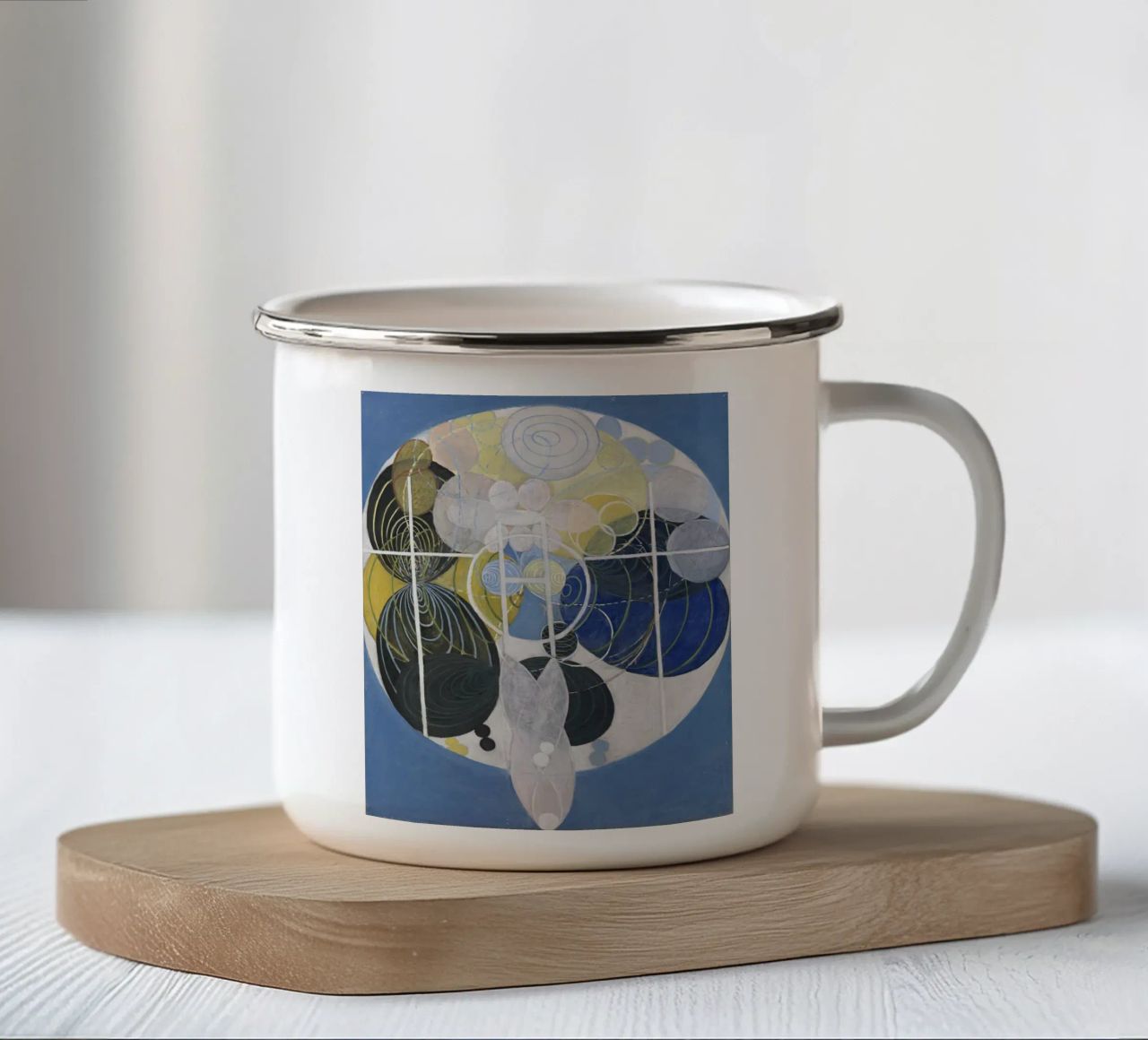 Hilma af Klint - Grande figura n. 5: Evoluzione cosmica, Abstr tazza in smalto da NorwesClub