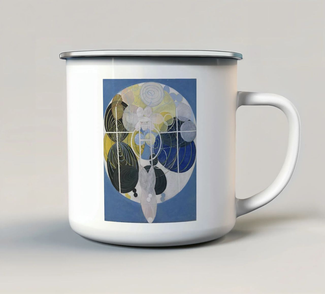 Hilma af Klint - Grande figura n. 5: Evoluzione cosmica, Abstr tazza in smalto da NorwesClub