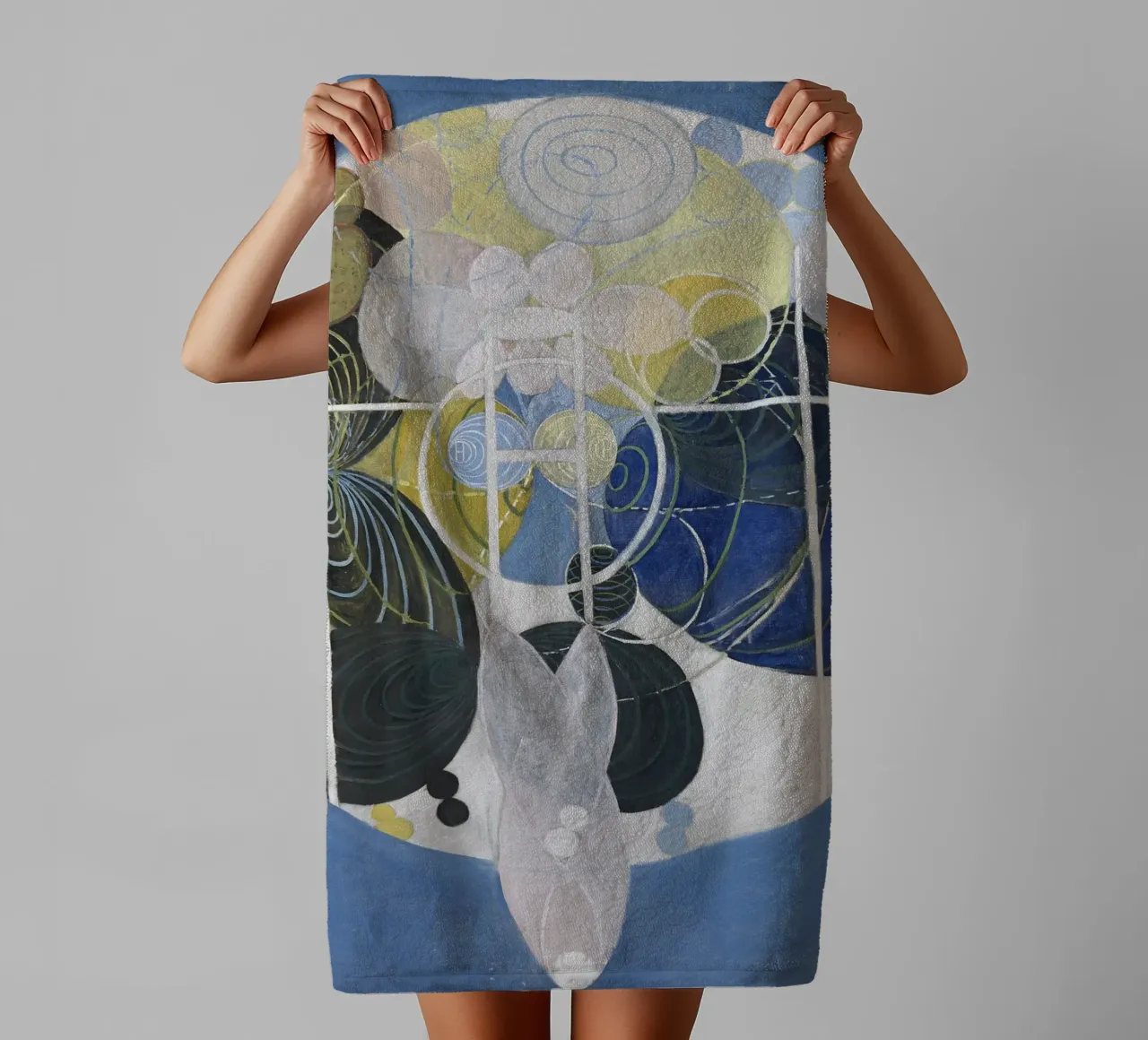Hilma af Klint - Gran figura nº 5: Evolución cósmica, Abstr toalla de baño de NorwesClub