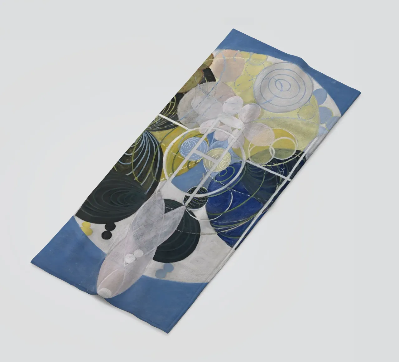 Hilma af Klint - Grande figura n. 5: Evoluzione cosmica, Abstr telo mare da NorwesClub