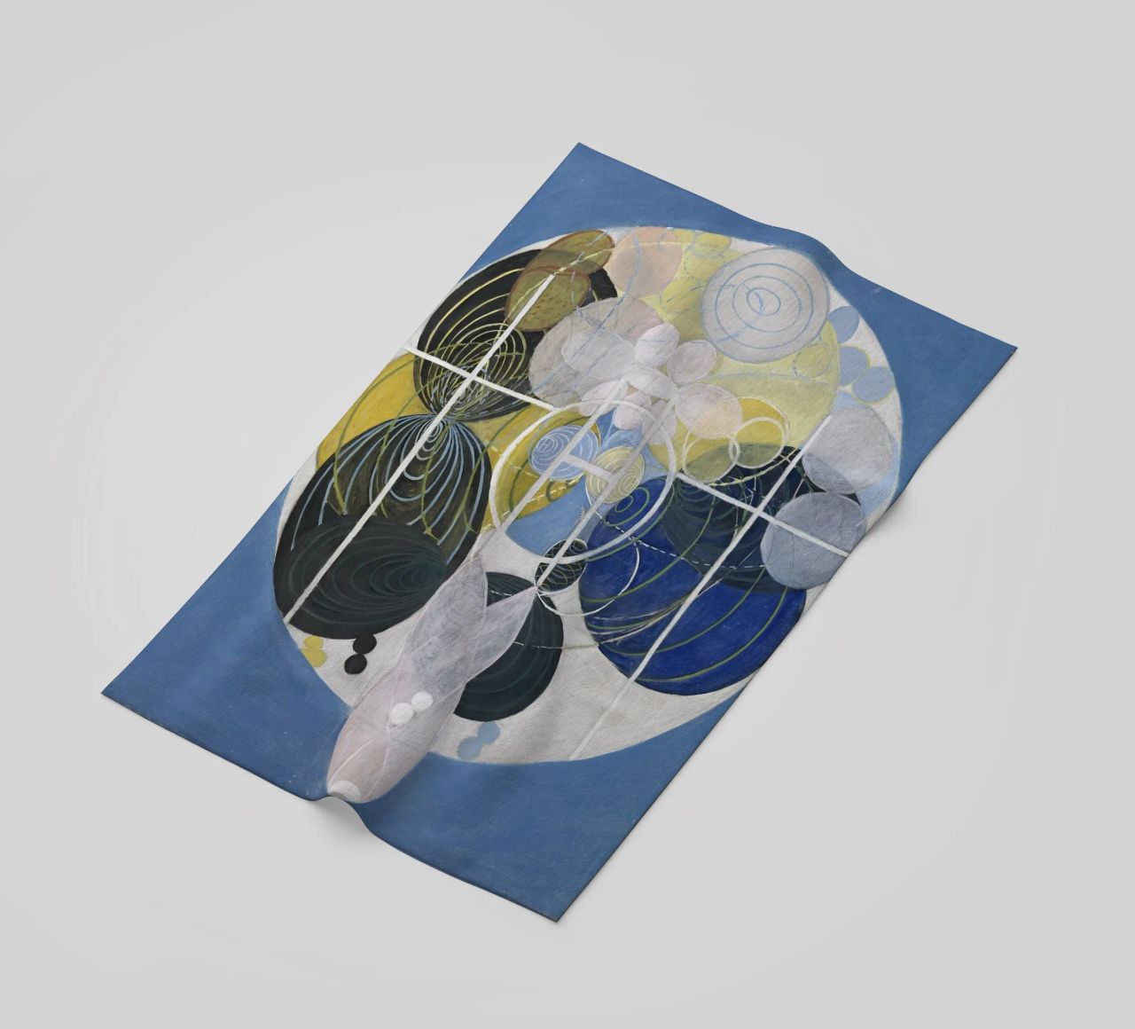 Hilma af Klint - Grande figura n. 5: Evoluzione cosmica, Abstr telo mare da NorwesClub