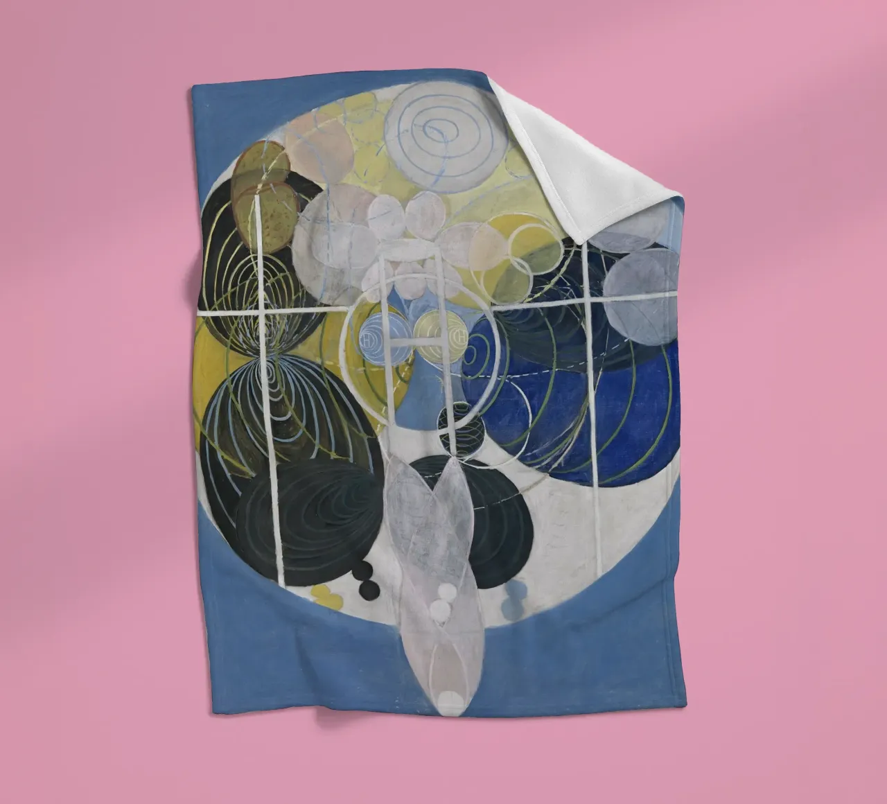 Hilma af Klint - Large Figure No. 5: Cosmic Evolution, Abstr fleece blanket by NorwesClub