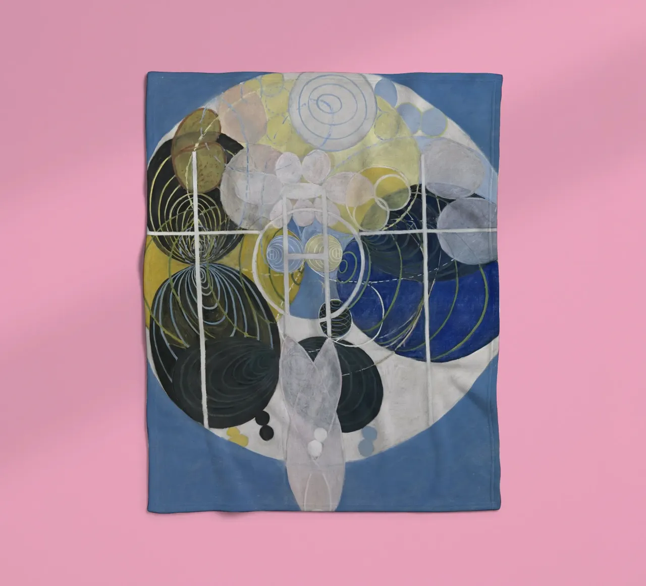 Hilma af Klint - Large Figure No. 5: Cosmic Evolution, Abstr fleece blanket by NorwesClub