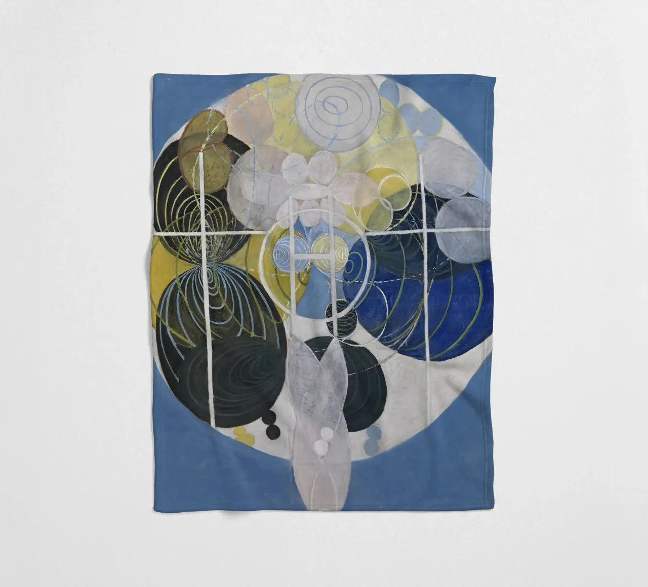 Hilma af Klint - Large Figure No. 5: Cosmic Evolution, Abstr fleece blanket by NorwesClub