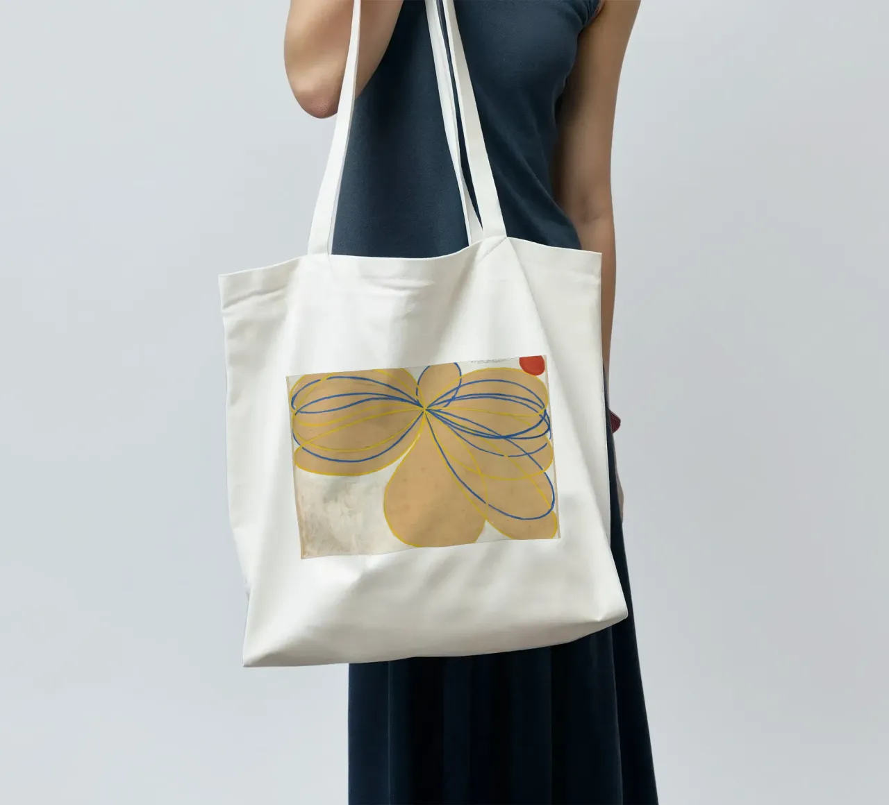 Hilma af Klint - La stella a sette punte: Astratto, spirituale borsa in juta da NorwesClub