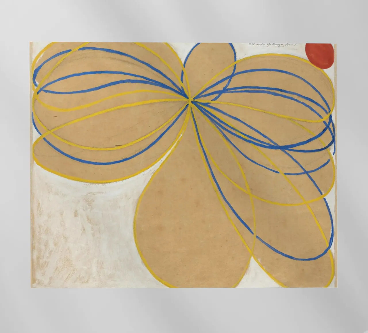 Hilma af Klint - La estrella de siete puntas: Abstracto, espiritual lámina retroiluminada de NorwesClub