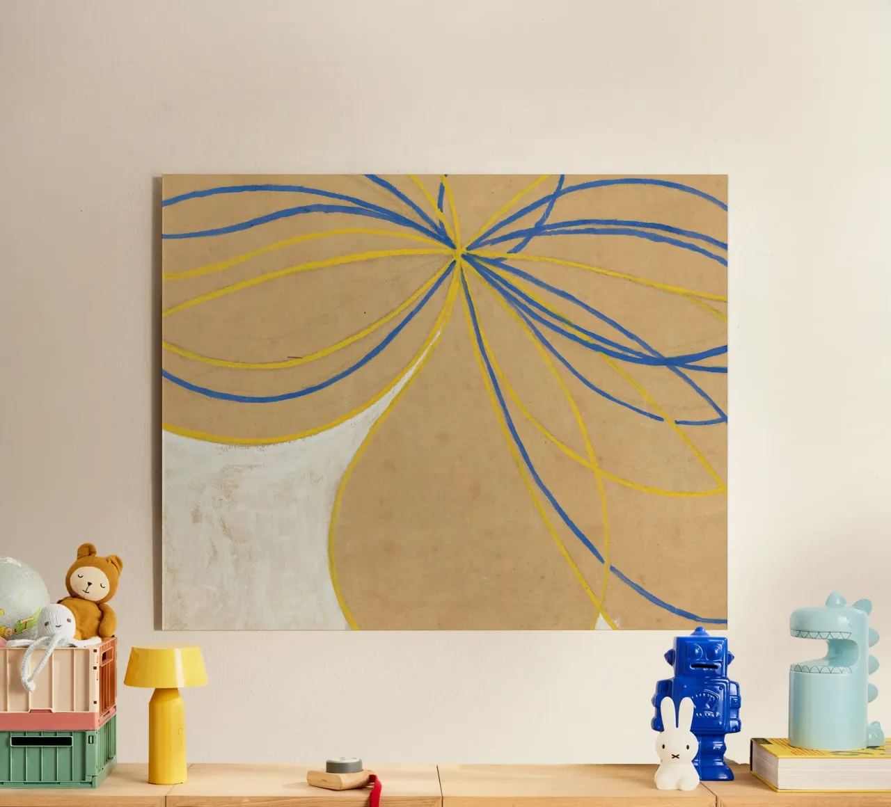 Hilma af Klint - La estrella de siete puntas: Abstracto, espiritual metacrilato de NorwesClub