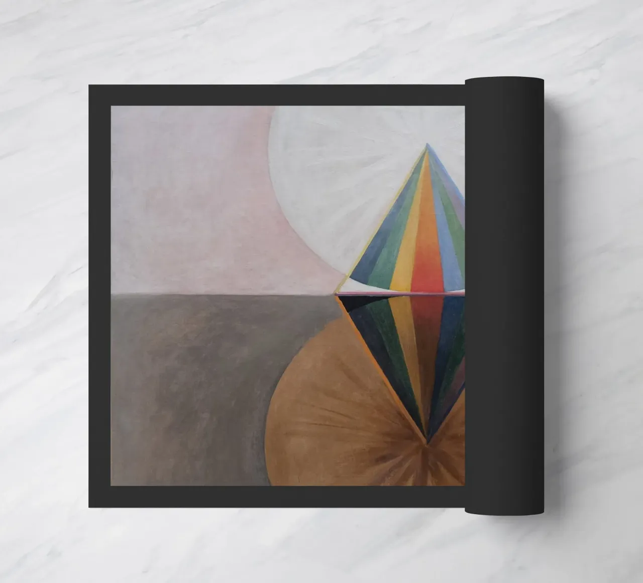 Hilma af Klint - Le cygne : dualité cosmique, abstrait, ésotérique paillasson de NorwesClub