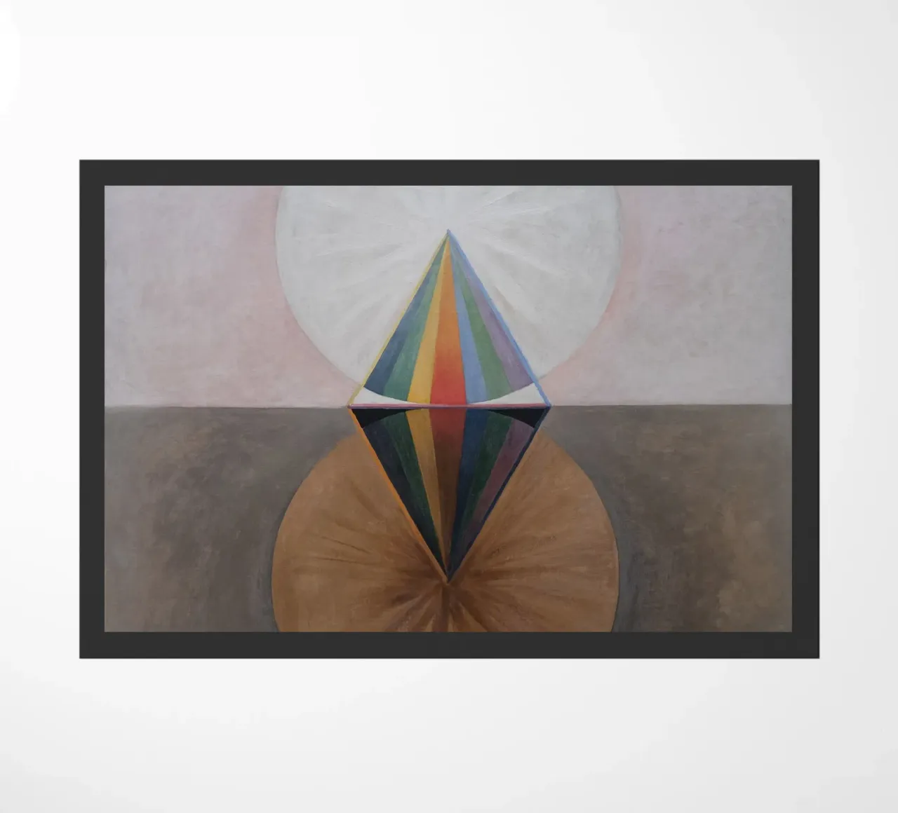 Hilma af Klint - Le cygne : dualité cosmique, abstrait, ésotérique paillasson de NorwesClub