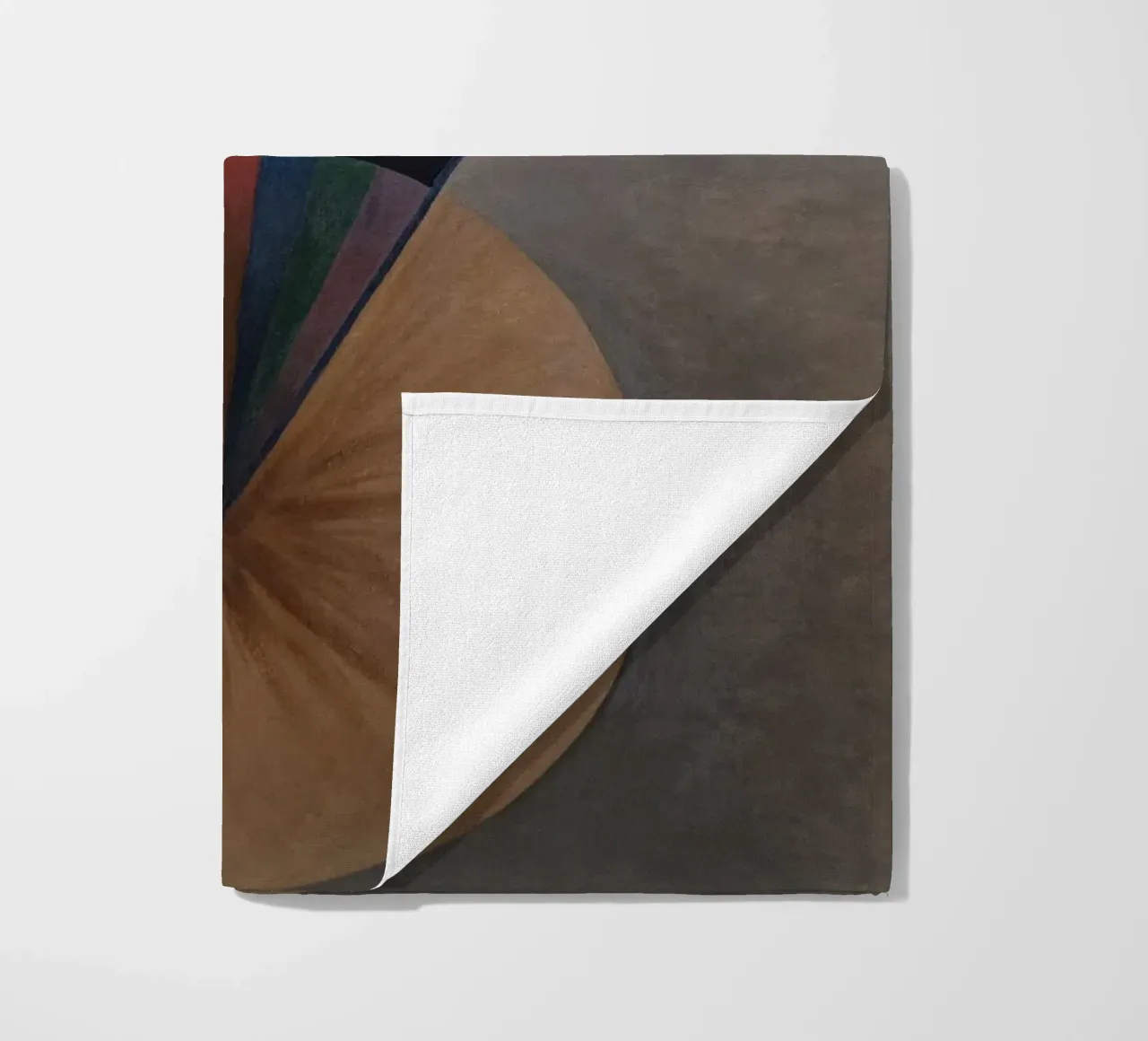 Hilma af Klint - The Swan: Cosmic Duality, Abstract, Esoteri beach towel by NorwesClub