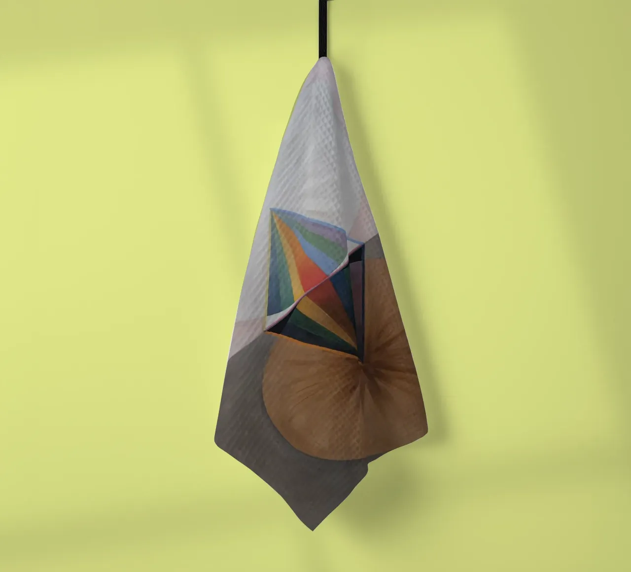Hilma af Klint - The Swan: Cosmic Duality, Abstract, Esoteri tea towel by NorwesClub