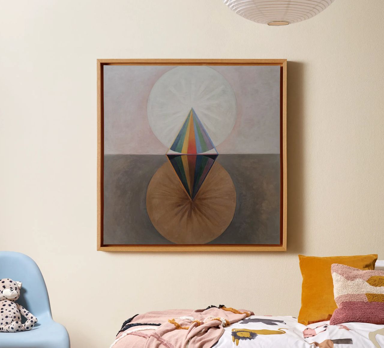 Hilma af Klint - Der Schwan: Kosmische Dualität, Abstrakt, Esoterik Leinwand von NorwesClub