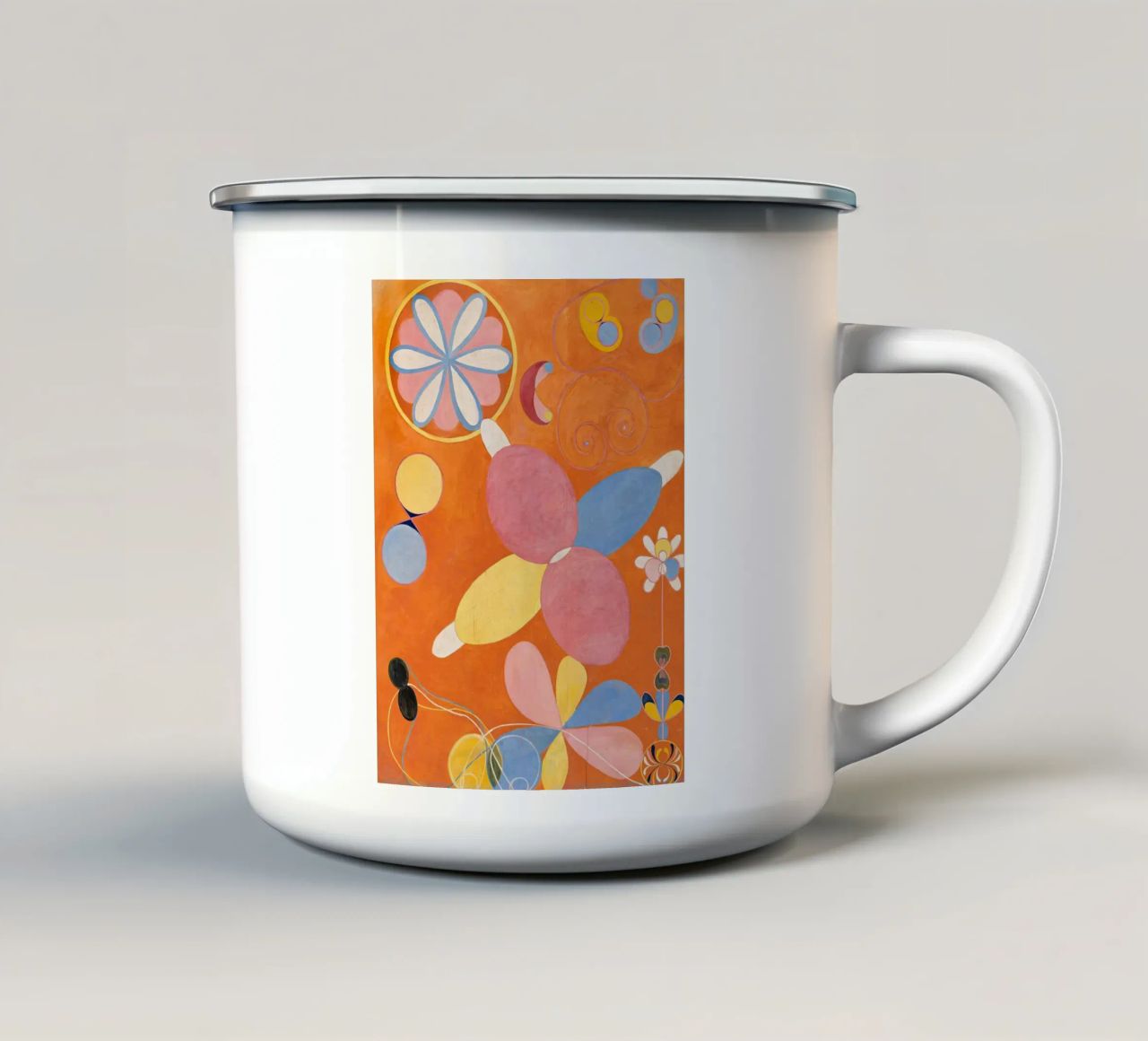 Hilma af Klint - Gioventù: Forme astratte e organiche, Mod. vibrante tazza in smalto da NorwesClub