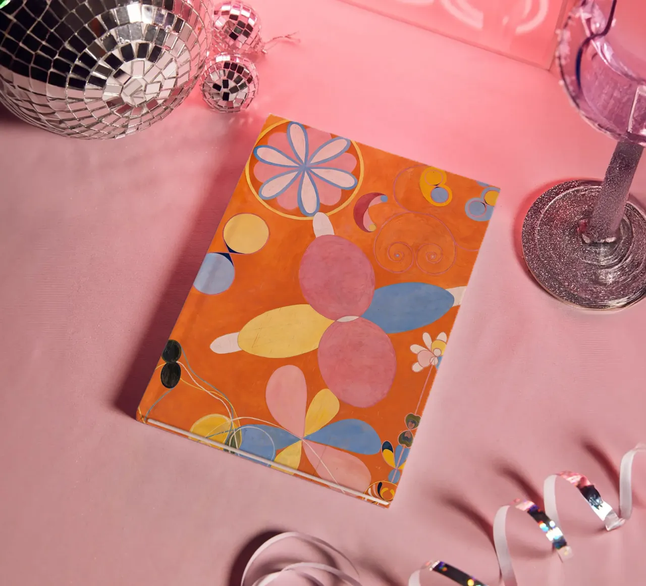 Hilma af Klint - Youth: Abstract, Organic Forms, Vibrant Mod notebook by NorwesClub
