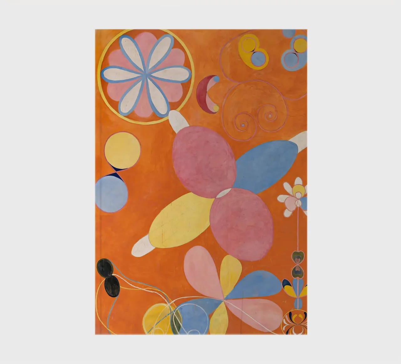 Hilma af Klint - Youth: Abstract, Organic Forms, Vibrant Mod notebook by NorwesClub