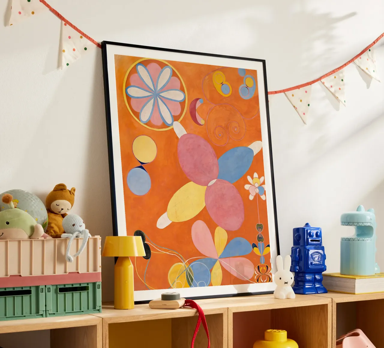 Hilma af Klint - Jugend: Abstrakte, organische Formen, lebendige Mod Hahnemühle von NorwesClub