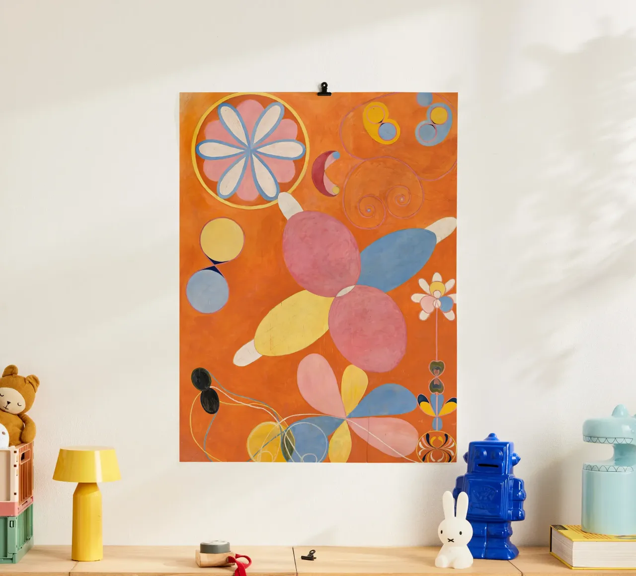 Hilma af Klint - Jugend: Abstrakte, organische Formen, lebendige Mod Hahnemühle von NorwesClub