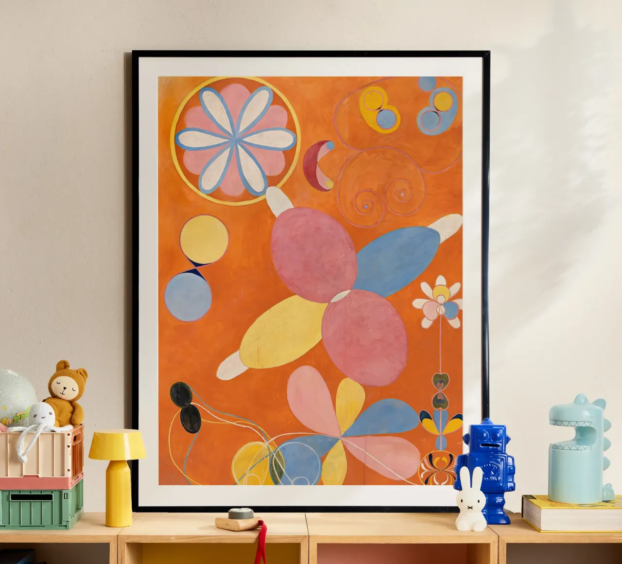 Hilma af Klint - Jugend: Abstrakte, organische Formen, lebendige Mod Hahnemühle von NorwesClub