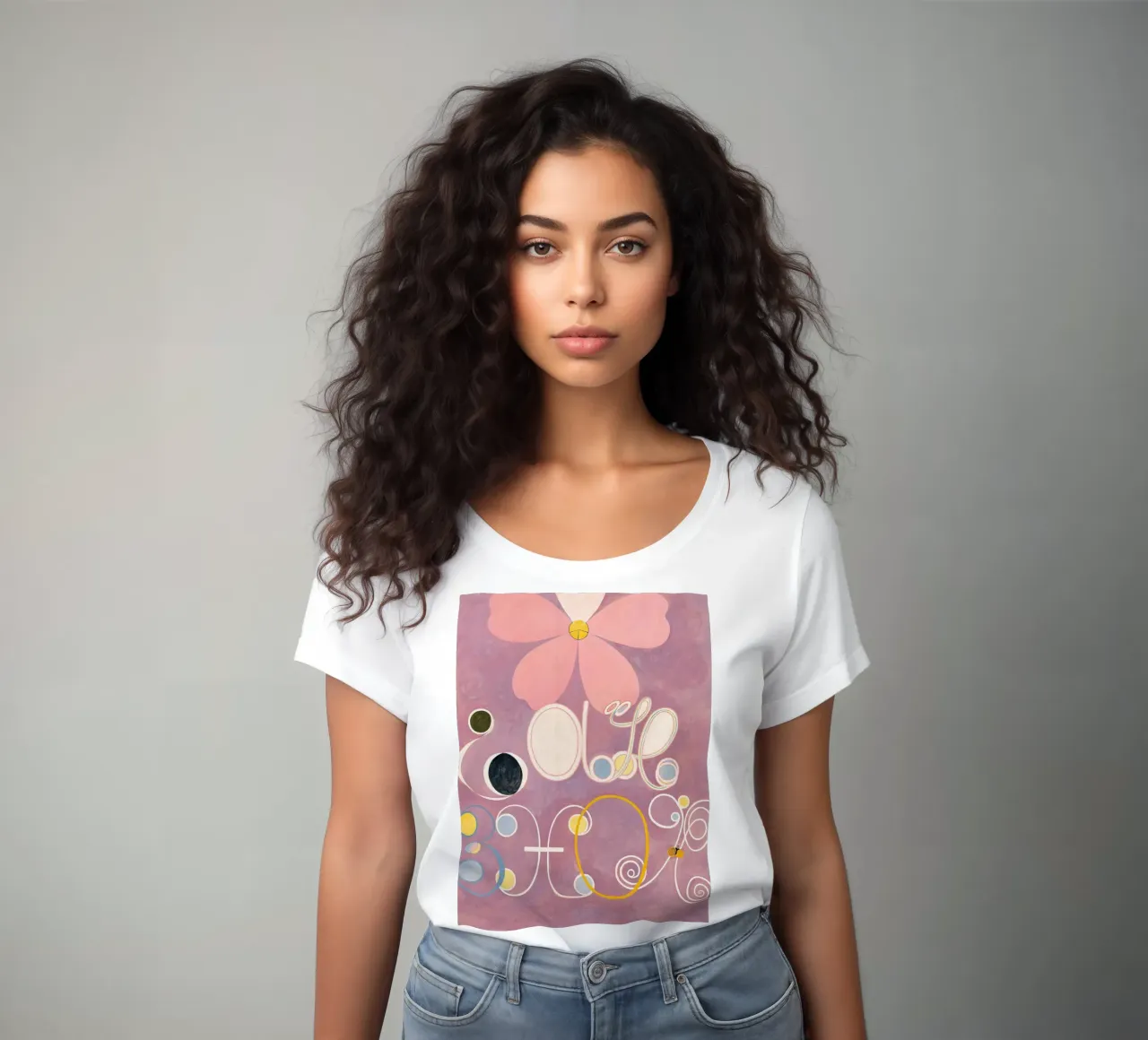 Hilma af Klint - Adulthood: Abstract, Life Cycles, Serene Mo women's fitted t-shirt by NorwesClub