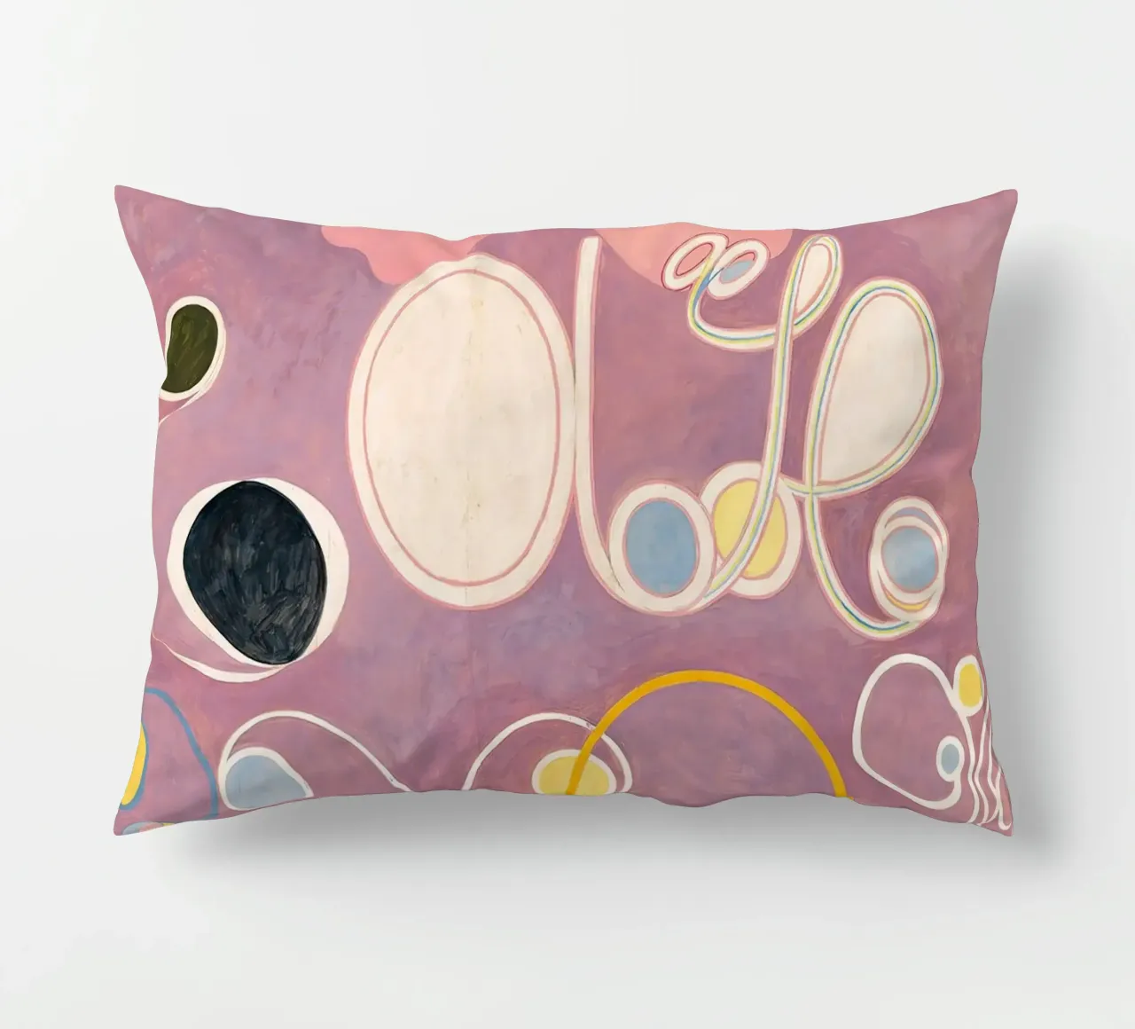 Hilma af Klint - Adulthood: Abstract, Life Cycles, Serene Mo decorative cushion by NorwesClub