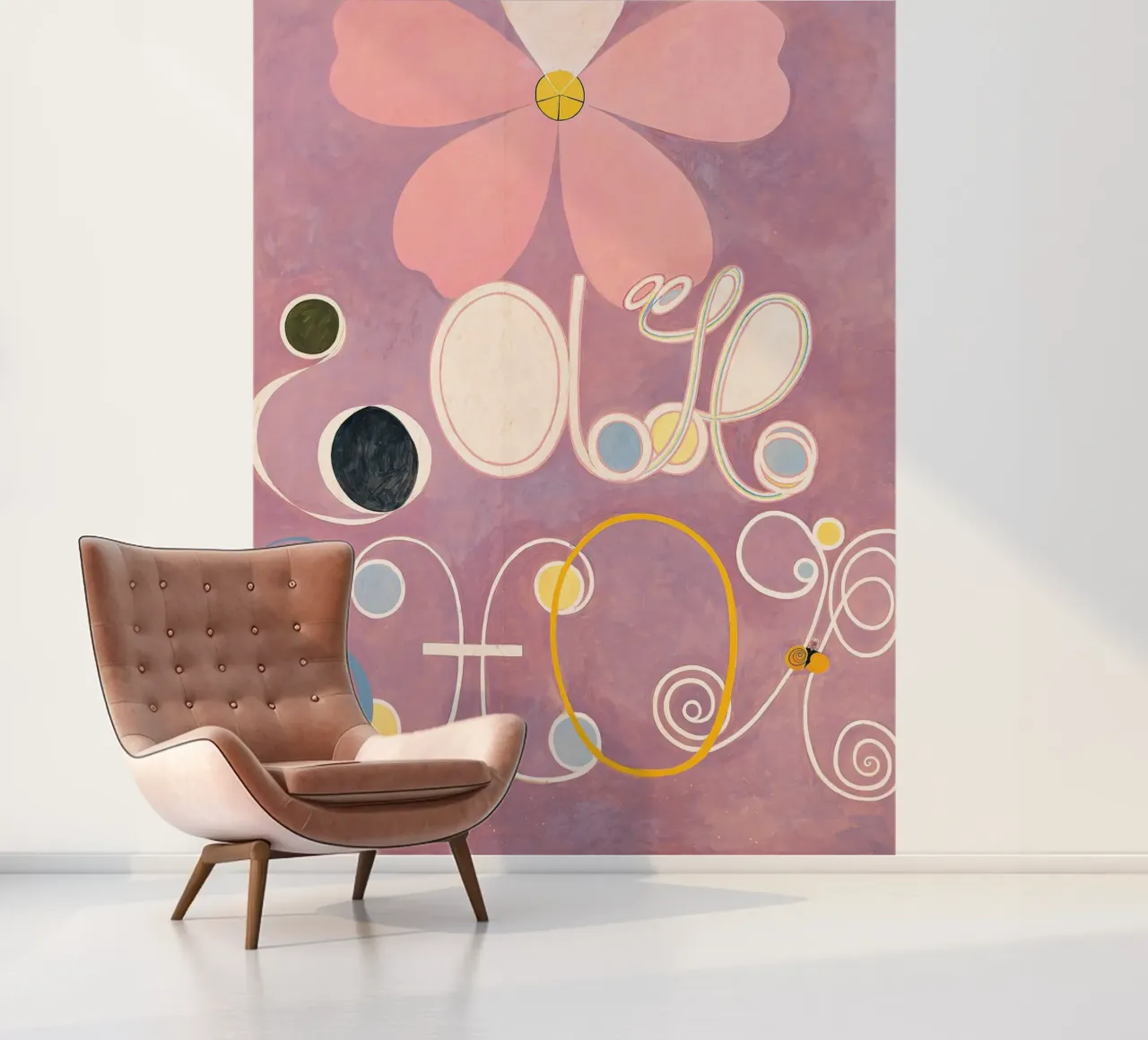 Hilma af Klint - L'âge adulte : Abstrait, Cycles de vie, Mo serein papier peint photo de NorwesClub
