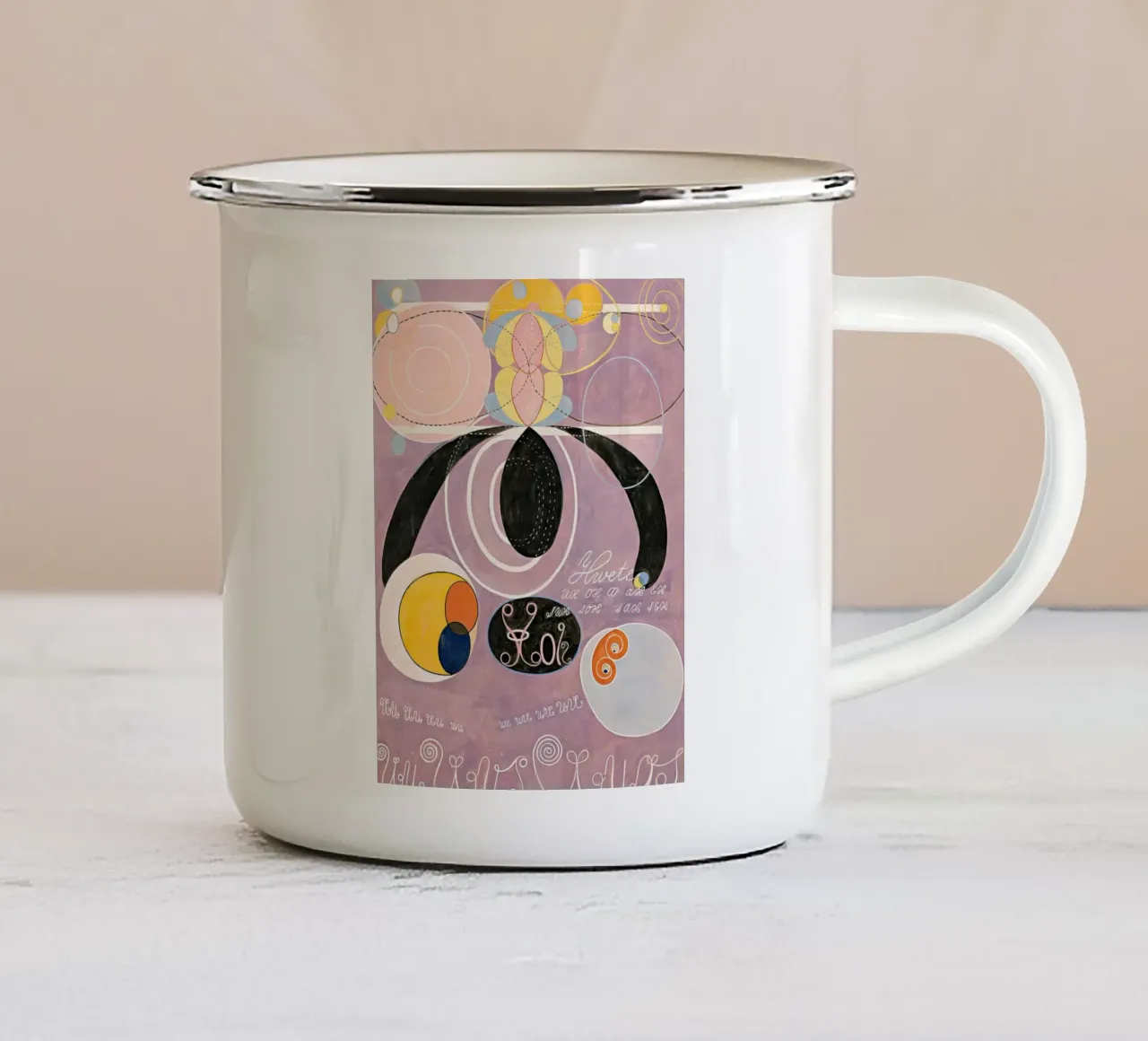 Hilma af Klint - I dieci più grandi: Astratto, cosmico, spirituale tazza in smalto da NorwesClub