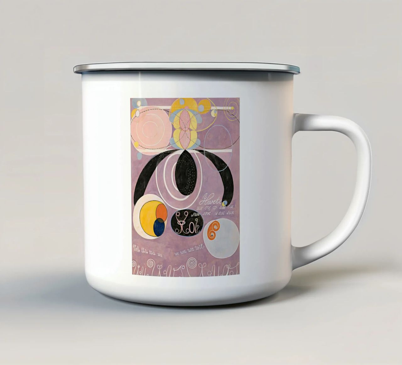 Hilma af Klint - I dieci più grandi: Astratto, cosmico, spirituale tazza in smalto da NorwesClub