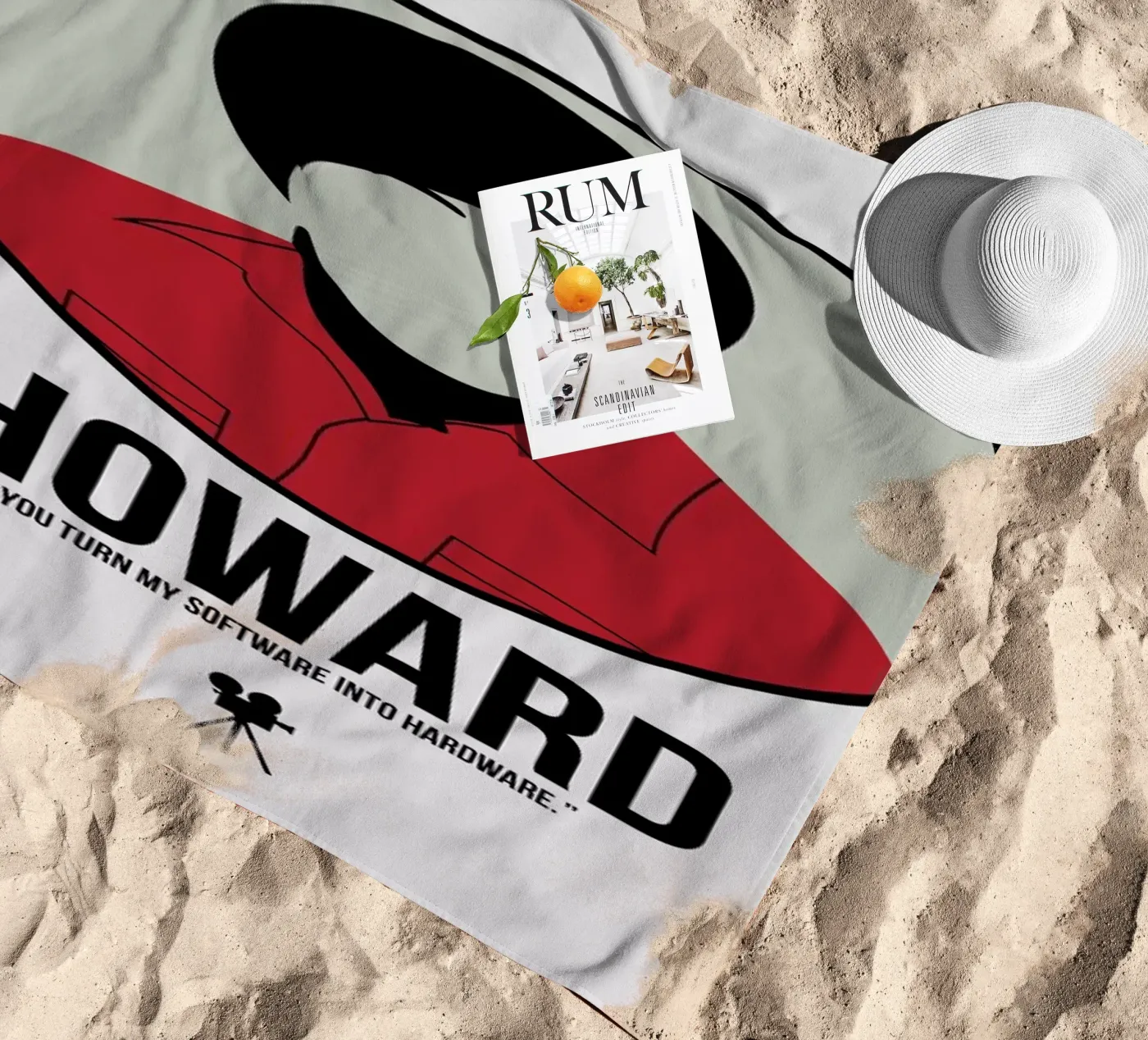 Howard beach towel by Naxart
