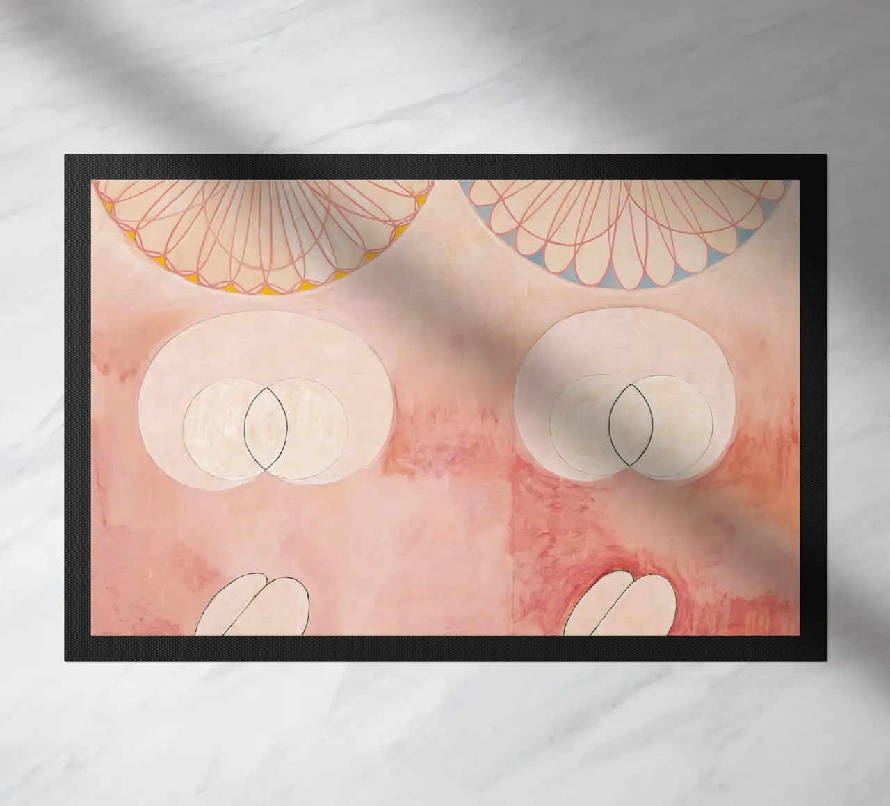 Hilma af Klint - Old Age: Abstract, Serene, Life's Cycle, Mo doormat by NorwesClub