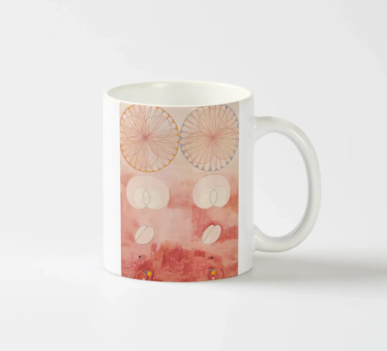 Hilma af Klint - Ouderdom: Abstract, Sereen, Levenscyclus, Mo keramische mok van NorwesClub