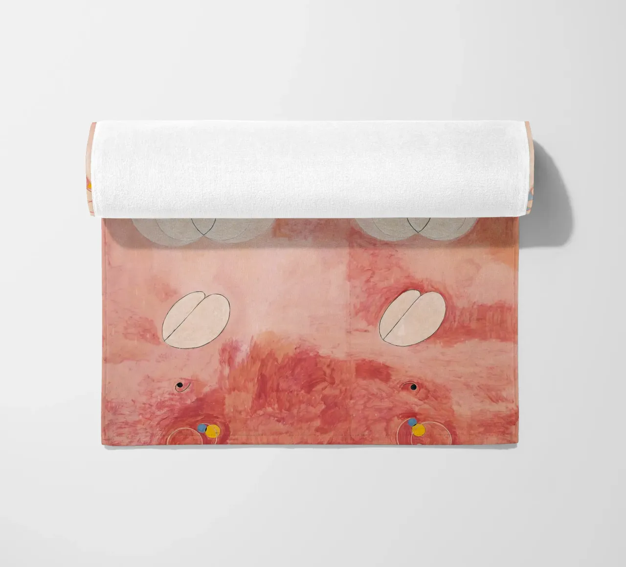 Hilma af Klint - Old Age: Abstract, Serene, Life's Cycle, Mo beach towel by NorwesClub