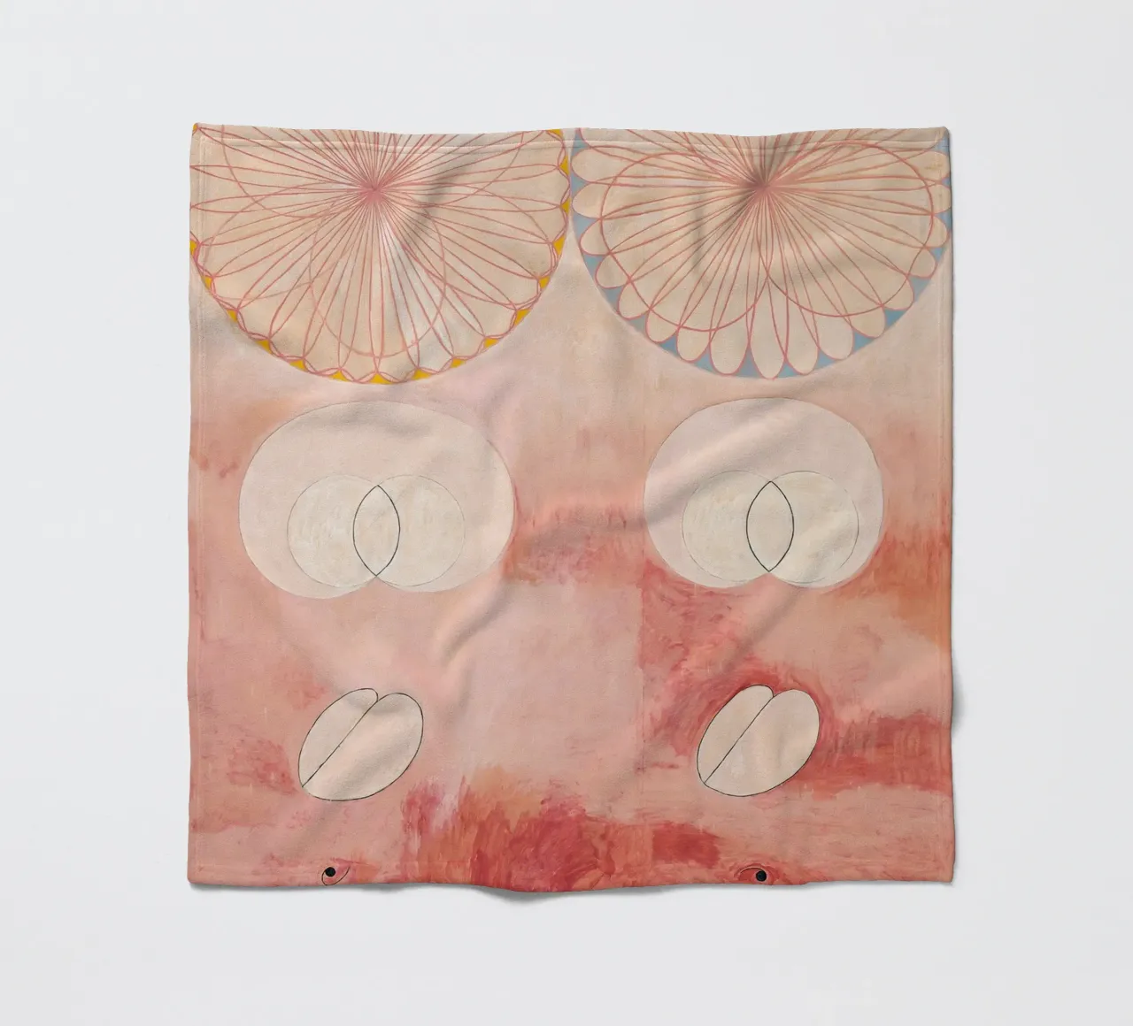 Hilma af Klint - Old Age: Abstract, Serene, Life's Cycle, Mo fleece blanket by NorwesClub