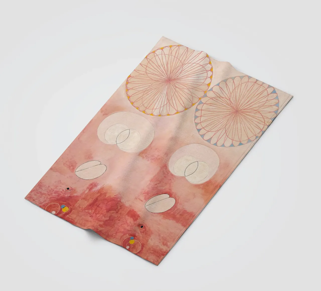 Hilma af Klint - Old Age: Abstract, Serene, Life's Cycle, Mo fleece blanket by NorwesClub