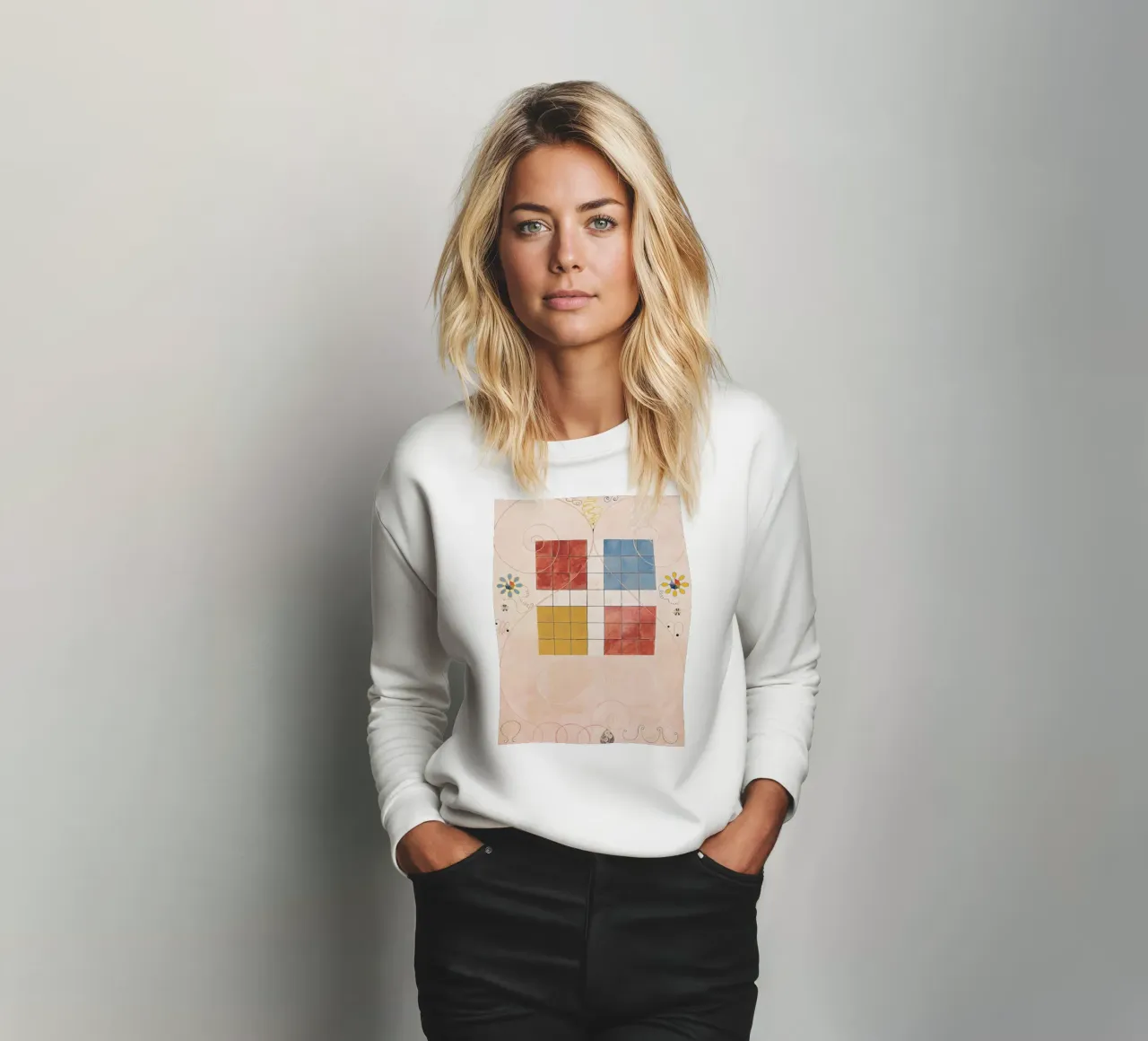 Hilma af Klint - Das Alter: Abstraktes, geistiges Gleichgewicht, Ikonen Sweatshirt von NorwesClub