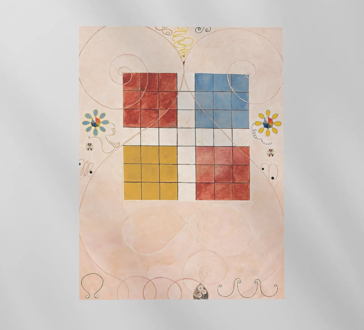 Hilma af Klint - Das Alter: Abstraktes, geistiges Gleichgewicht, Ikonen Backlit Folie von NorwesClub