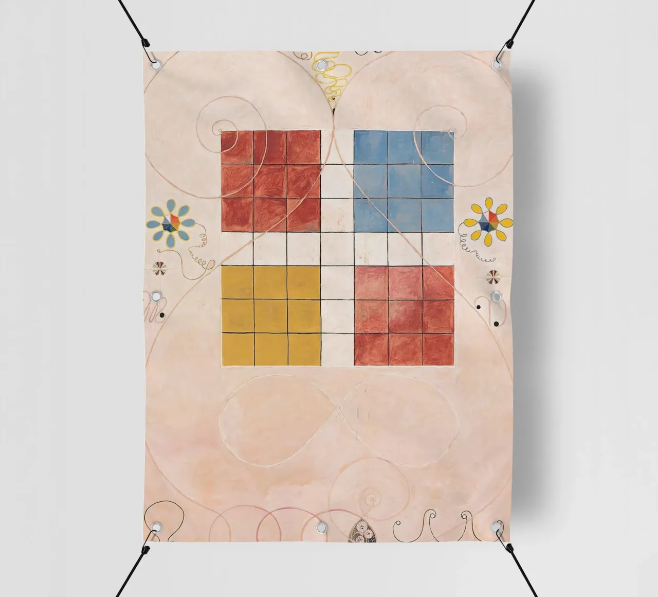 Hilma af Klint - Das Alter: Abstraktes, geistiges Gleichgewicht, Ikonen PVC Plane von NorwesClub