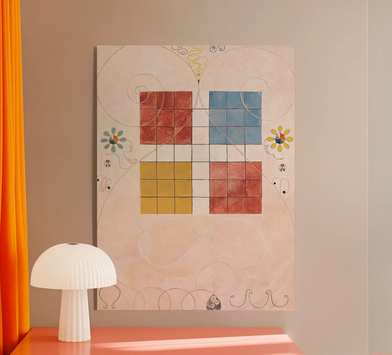 Hilma af Klint - Old Age: Abstract, Spiritual Balance, Iconi acrylic glass by NorwesClub