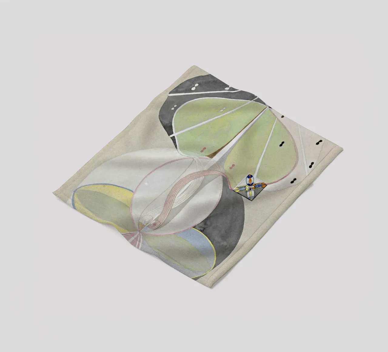 L'albero della conoscenza n. 5 di Hilma af Klint - Abstract Mysticis coperta in pile da NorwesClub