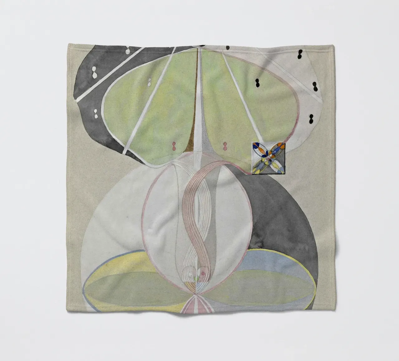 L'albero della conoscenza n. 5 di Hilma af Klint - Abstract Mysticis coperta in pile da NorwesClub