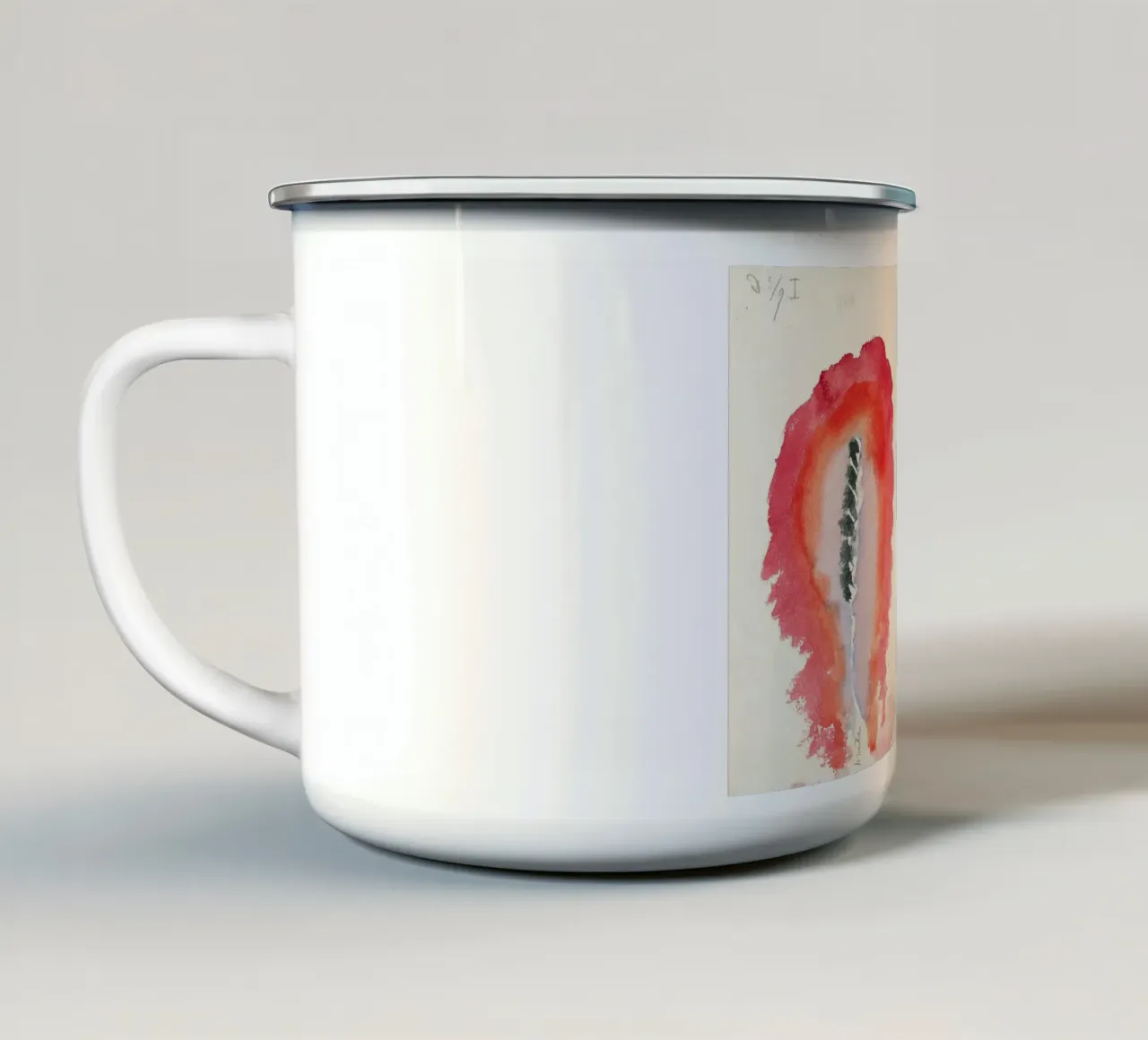 Hilma af Klint - Grano e assenzio - Acquerello astratto - Pr tazza in smalto da NorwesClub