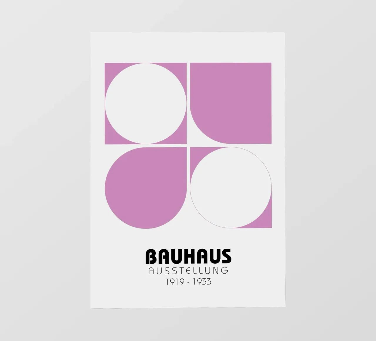 Poster per la mostra Bauhaus - Design geometrico minimalista Prin telo in pvc da NorwesClub
