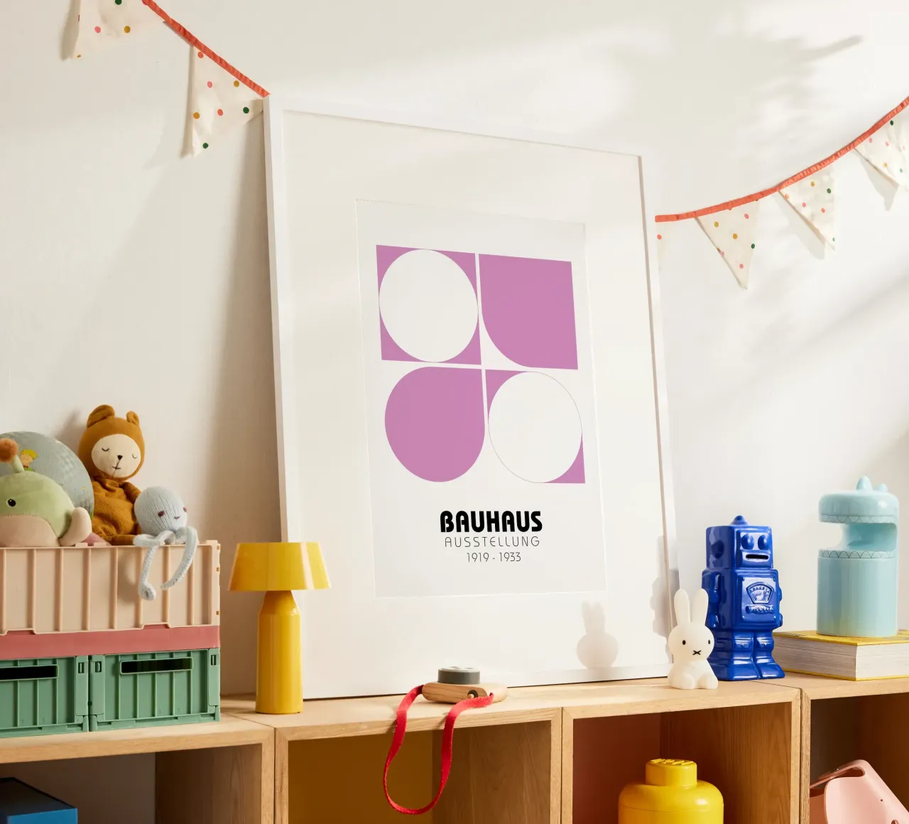 Bauhaus Exhibition Poster - Minimalist Geometric Design Prin hahnemühle by NorwesClub