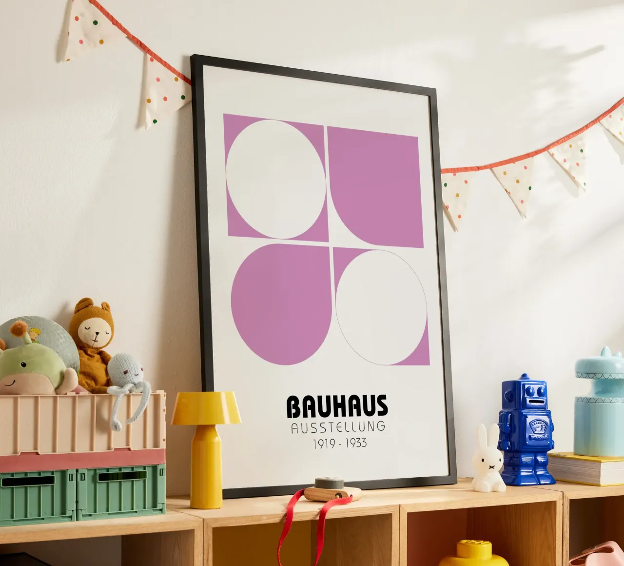 Bauhaus Exhibition Poster - Minimalist Geometric Design Prin hahnemühle by NorwesClub