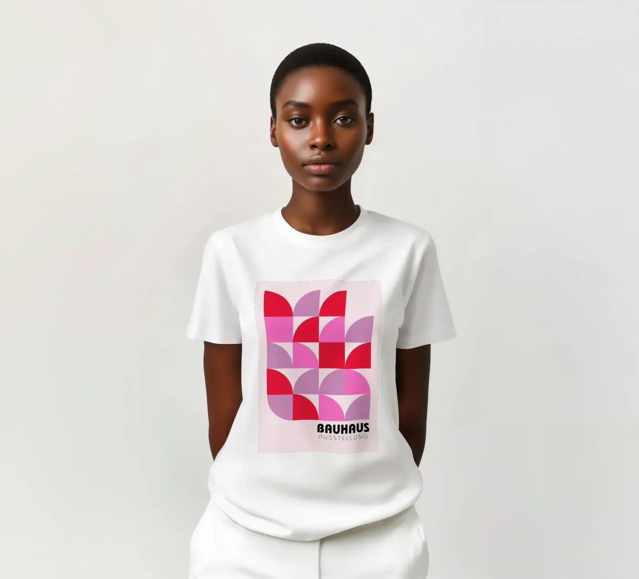 Bauhaus Exhibition Abstract - Modern Geometric Color Block P t-shirt by NorwesClub