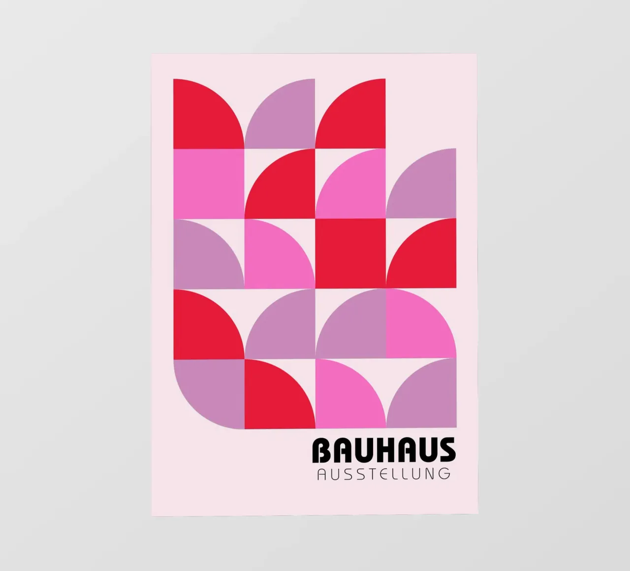 Mostra Bauhaus Astratta - Moderna geometrica a blocchi di colore P pellicola backlit da NorwesClub