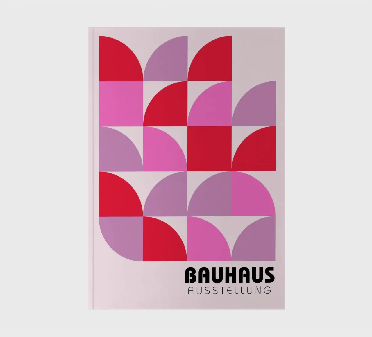Bauhaus Exhibition Abstract - Modern Geometric Color Block P notebook by NorwesClub
