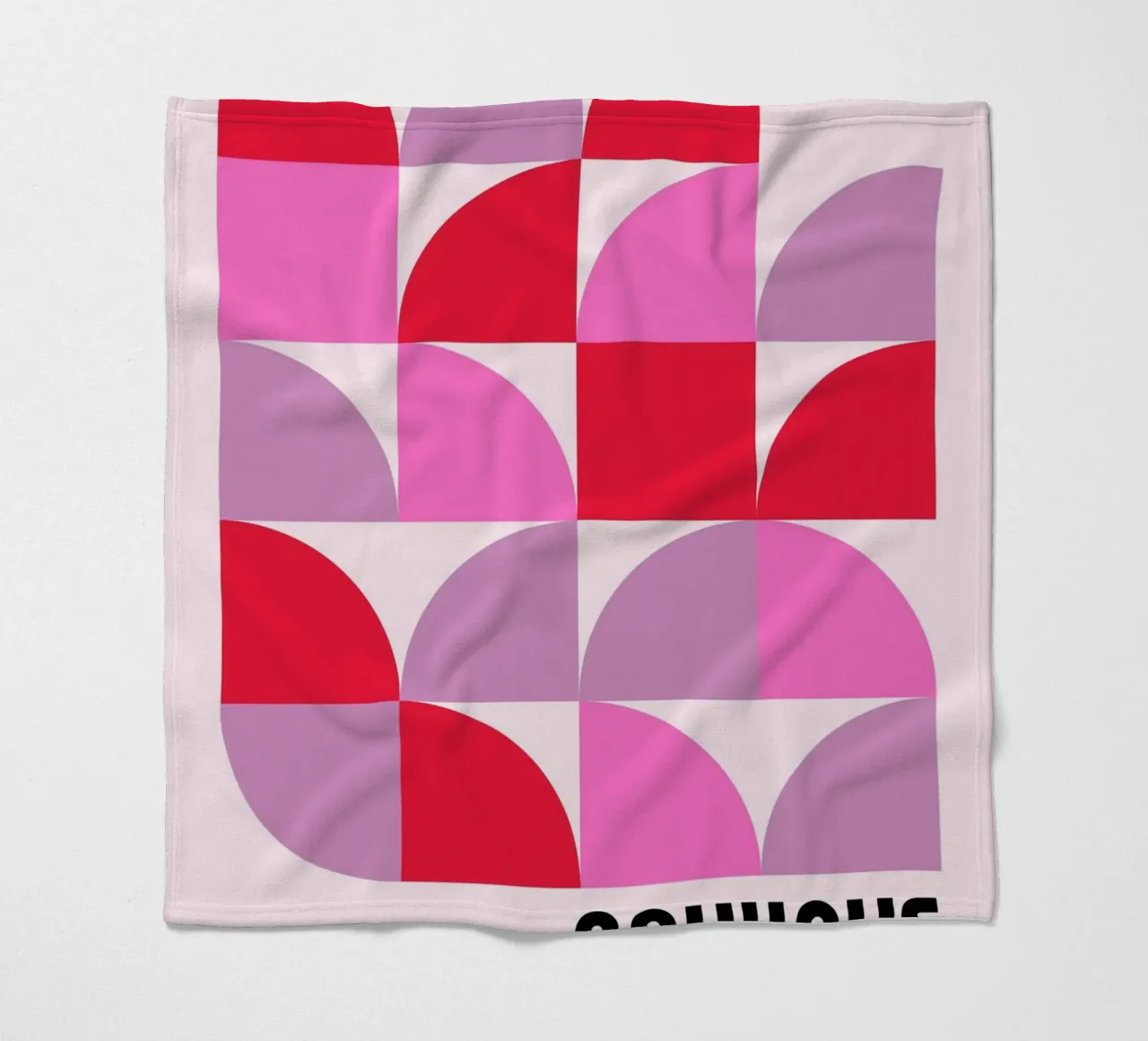 Bauhaus Exhibition Abstract - Modern Geometric Color Block P fleece blanket by NorwesClub