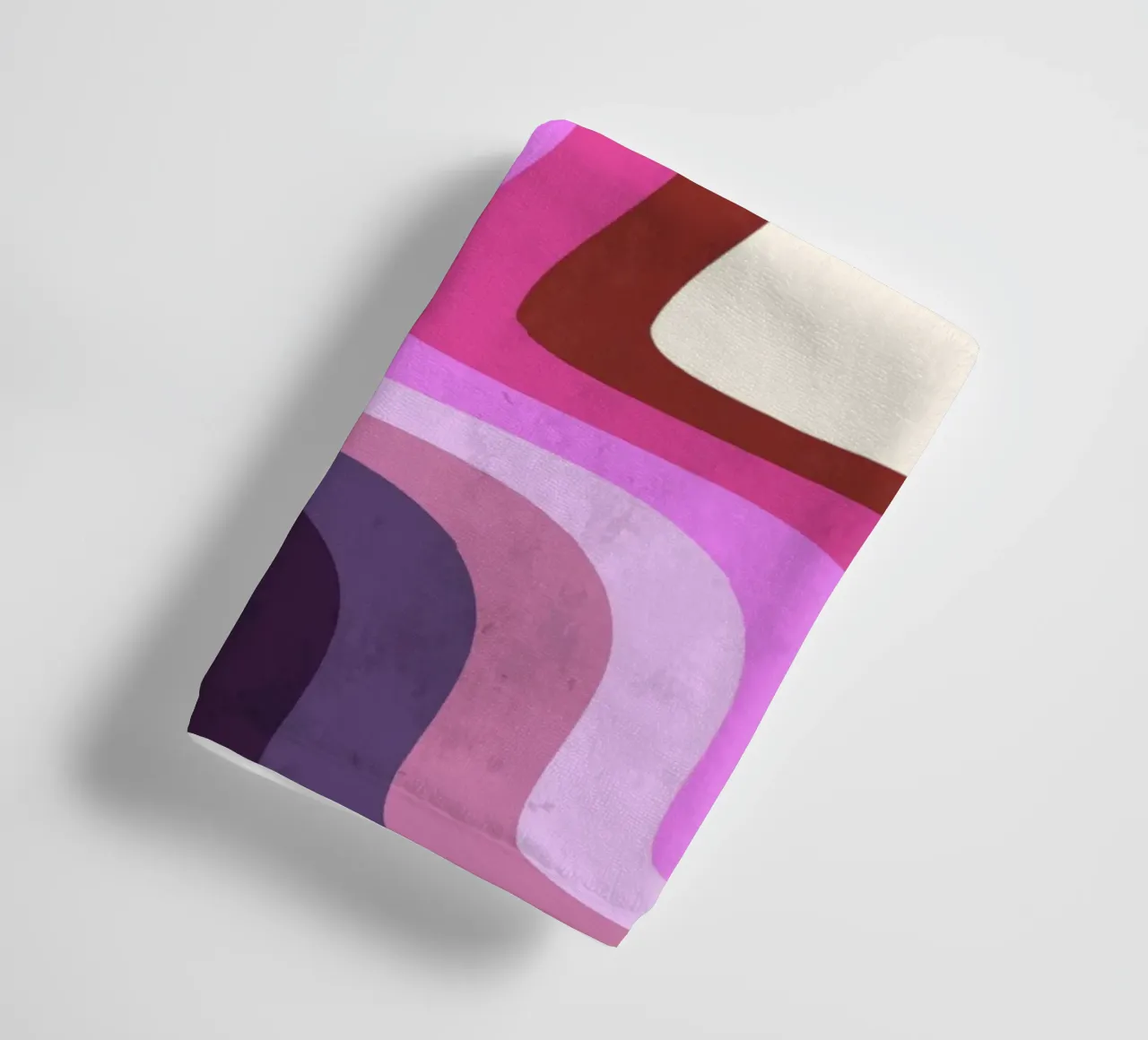 Retro Swirl Abstract - Verner Panton Inspired Wave Art Print towel by NorwesClub