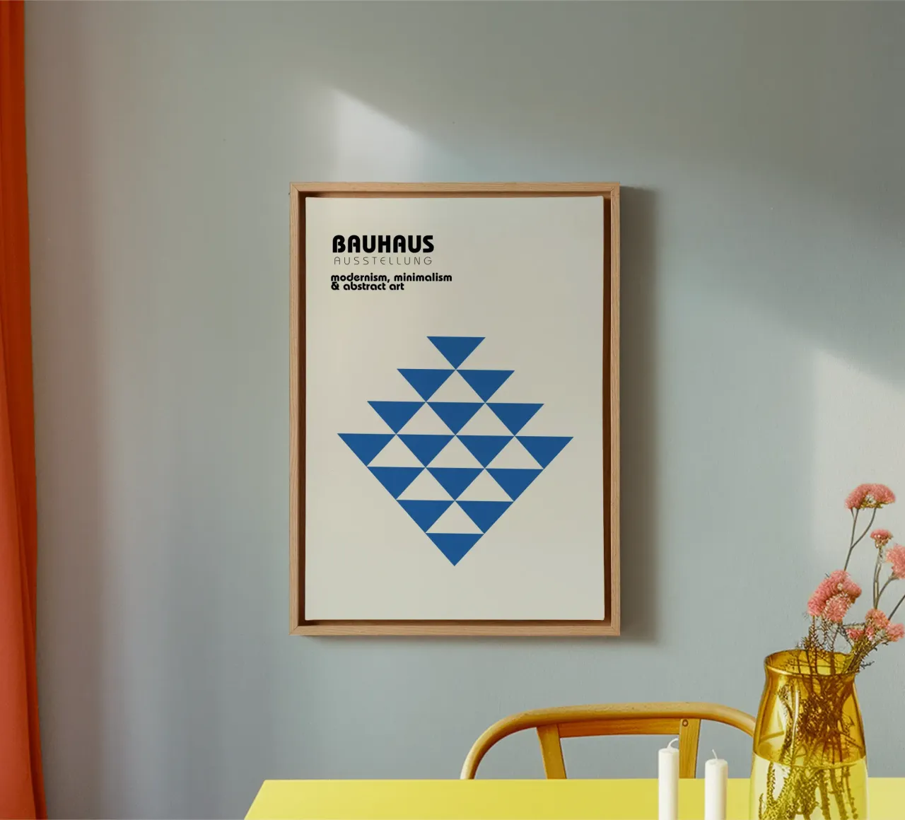 Bauhaus Tentoonstelling: Modernisme, minimalisme & abstracte kunst Pos canvas met Baklijst van NorwesClub