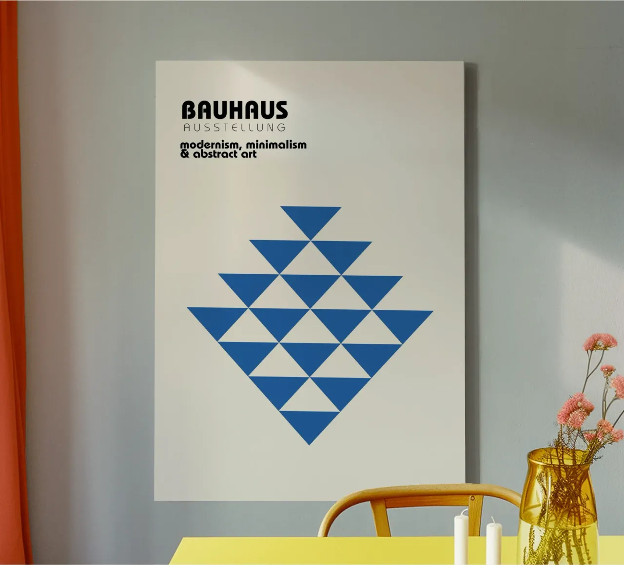 Bauhaus Tentoonstelling: Modernisme, minimalisme & abstracte kunst Pos canvas met Baklijst van NorwesClub